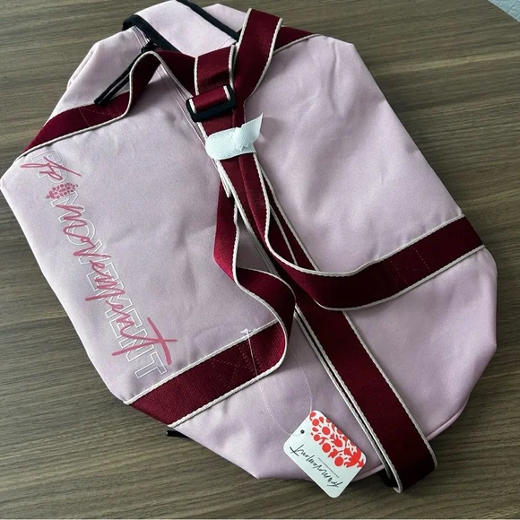 NWT Free People Good Sport Duffle Bag Petal Pink - Picture 4 of 6